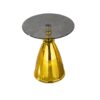 Modern Living Room Coffee Table With Tempered Glass Carbon Steel - Gold - Image 8