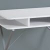 Computer Desk For Home Office, Laptop, Storage Shelves, Modern Convenient Design - White - Image 2