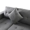 Modern Sectional Sofa Set With L Shape Chaise Lounge, Cup Holder, 4 Seat - Gray - Image 17
