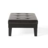 Chatham - Ottoman With Drawer Leather Storage Solution - Dark Coffee - Image 9