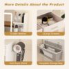 Elegant LED Mirror Vanity Dressing Table With Adjustable Lights, Drawers & Storage - White - Image 11