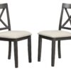 5 Pieces Dining Table And Chairs Set For 4 Persons, Kitchen Room Solid Wood Table With 4 Chairs - Gray - Image 17