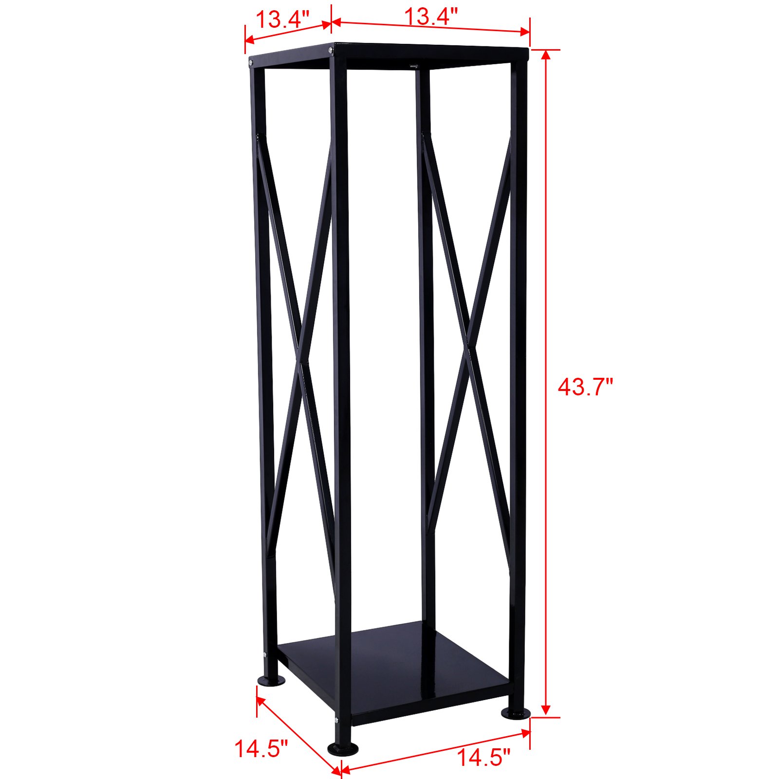 Decorative Firewood Storage Log Rack Holder For Outdoor Indoor Fireplace Fireplace Storage Log Rack Holder Wood Storage Logs Holder Fireside Holders - Black - Image 3