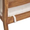 Outdoor Armless Dining Chair With Cushions (Set of 2) - Natural / Beige - Image 13