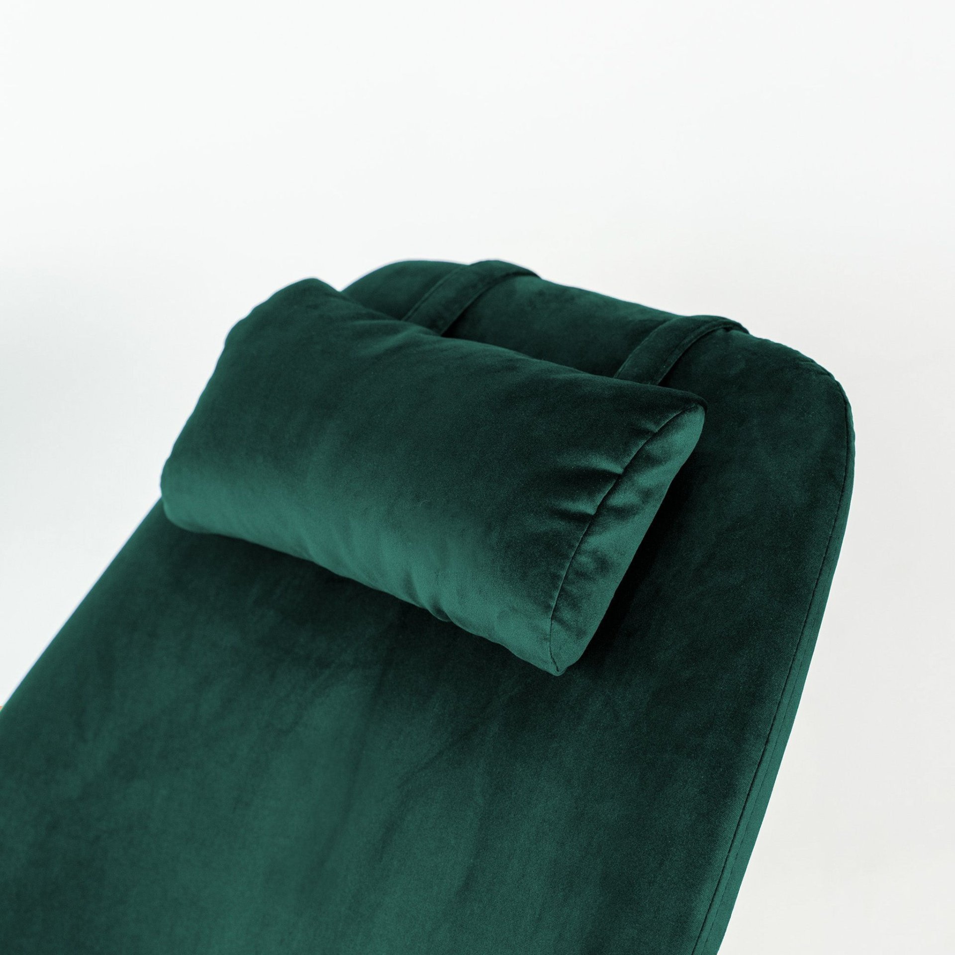 Chel - Mid-Century Modern Velvet Rocking Chair - Green - Image 6