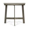 Outdoor Half Round Folding Bistro Table - Gray Finish - Image 10