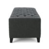 Contemporary Storage Ottoman With Tufted Top - Dark Gray - Image 11