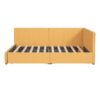 Twin Size Upholstered Daybed With 2 Storage Drawers, Sofa Bed Frame No Box Spring Needed - Yellow - Image 5
