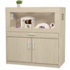 Hamster Cage, Rat Cage Wood With Independent Storage Cabinet, House For Ch" illa With Guinea Pig Hutch And Bridge, Easy View Acrylic Panels, Living Habitat X-Large - Teak - Image 10
