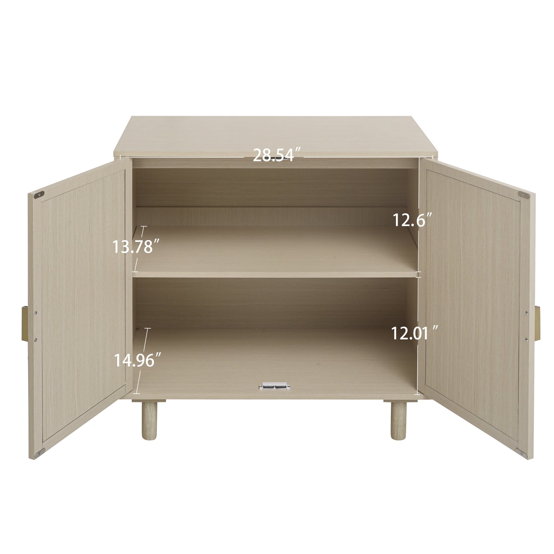 2 Door Cabinet, For Bedroom - Natural - Image 6