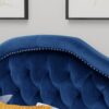 Kaarina - Contemporary Tufted Fabric Full / Queen Headboard - Navy Blue - Image 6