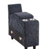 Gina - Sectional Sofa With Ottoman - Black - Image 19