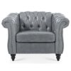 1 Seater Sofa For Living Room - Gray - Image 6