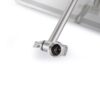 Luxury Rain Shower Head With Adjustable Arm, 10" Square, Stainless Steel - Brushed Nickel - Image 12