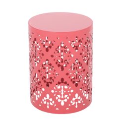 Outdoor Metal End Table Large - Coral