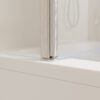 Aluminium Alloy Shower Doors For Bathtub - Brushed Nickel - Image 10