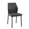 Dining Chairs Living Room Chair Modern Kitchen Armless Side Chair With Metal Legs (Set of 4) - Dark Gray - Image 7