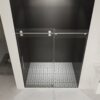 Frameless Shower Door, Sliding Shower Door, With Premium Thick Tempered Glass Shower Enclosure, Double Side Easy Clean Coat, Finished With Buffer - Chrome - Image 13