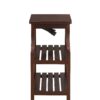 Wasaki - Accent Table With USB - Espresso - Image 3