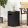 Outdoor End Table With Cutout Handle - Copper - Image 4