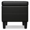Afton - Storage Ottoman Bench - Midnight Black - Image 3