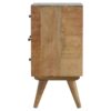 Nordic Style 4 Drawer Multi Nightstand - Oak - Image 6