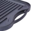 Pre Seasoned Cast Iron Reversible Rectangular Grill / Griddle - Black - Image 6