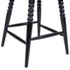 Breda - Turned Bubble Spindle Low Back Counter Stool - Black - Image 6