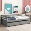 Daybed With 2 Storage Drawers - Gray - Image 2