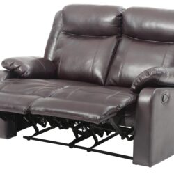 Double Reclining Love Seat - Dark Brown