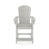 Adirondack Style Counter Chair Stylish HDPE Poly Lumber For Dining, Patio, And Garden Comfort - Dark Gray - Image 2