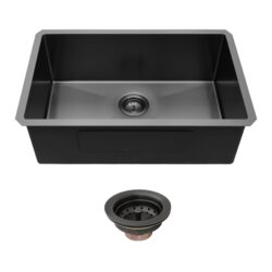 33" X 19" X 10" Undermount Kitchen Sink 16 Gauge Single Bowl - Gunmetal Black