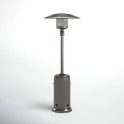 46, 000 Btu Standing Patio Heater - Steel Gray