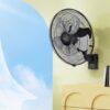 90 Degree 5 Speed Settings Wall Mount Fan Horizontal Oscillation Indoor / Outdoor Household Commercial - Black - Image 8