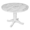 5 Pieces Dining Table And Chairs Set For 4 Persons, Kitchen Room Solid Wood Table With 4 Chairs - White - Image 15