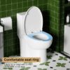 Gloss Tornado Flush 1 Piece Toilet With Soft Closing Seat, Water Saving Dual Flush - Gloss White - Image 15