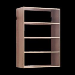 Devi - Wall Mounted Wood Closet System With Modular Units And Warm - Oak