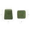 Clyde - Tapered Square Upholstered Ottoman - Moss Green - Image 10