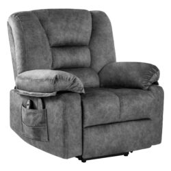 Power Lift Recliner Chair Sofa With Massage - Gray