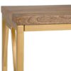 Selma - Metal And Wood Accent Table - Natural / Gold - Image 2