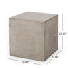 Outdoor Side Table - Light Gray - Image 3
