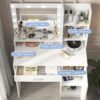 Vanity Desk With Mirror & Light, Large Drawer Three Level Storage Dresser, 3 Lighting Modes Adjustable Brightness, Bedroom Dressing Table - White - Image 5