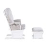 Madison - Glider & Ottoman - White / Gray - Image 5
