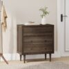 Nystrom - Mid Century Modern 3 Drawer Chest - Walnut - Image 2