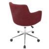 Andrew - Contemporary Adjustable Office Chair - Red - Image 3