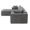 2 Pices Free Combination Minimalist Style Modular Sectional, Wrinkle Resistant Couch Set L Shaped Compressed Sofa For Living Room - Gray - Image 4