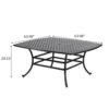 64" Square Dining Table - Dark Lava Bronze - Image 3