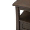 Warm Shaker - End Table - Farmhouse Brown - Image 4
