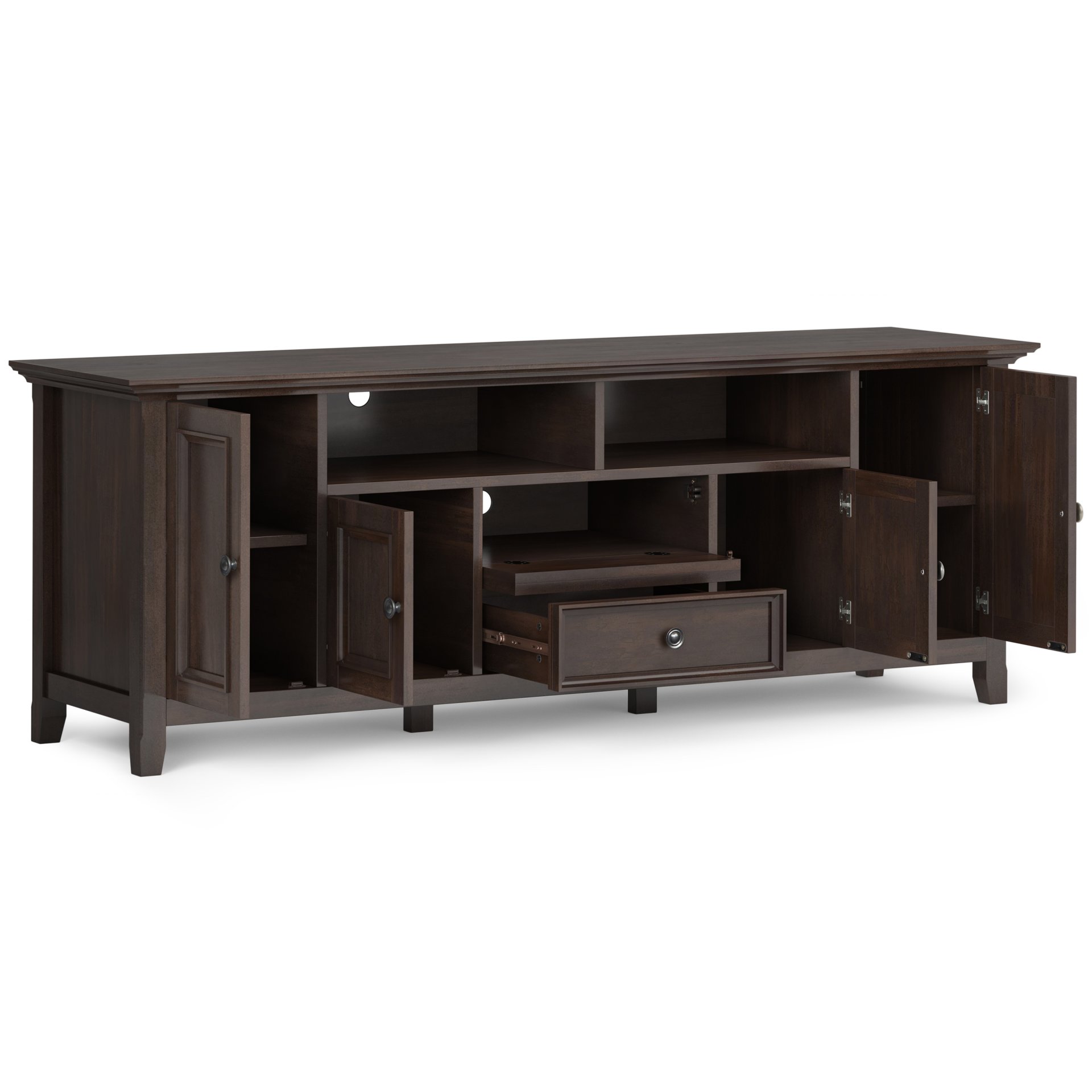 Amherst - Wide TV Media Stand - Brunette Brown - Image 8