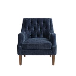 Button Tufted Accent Chair Vintage - Navy
